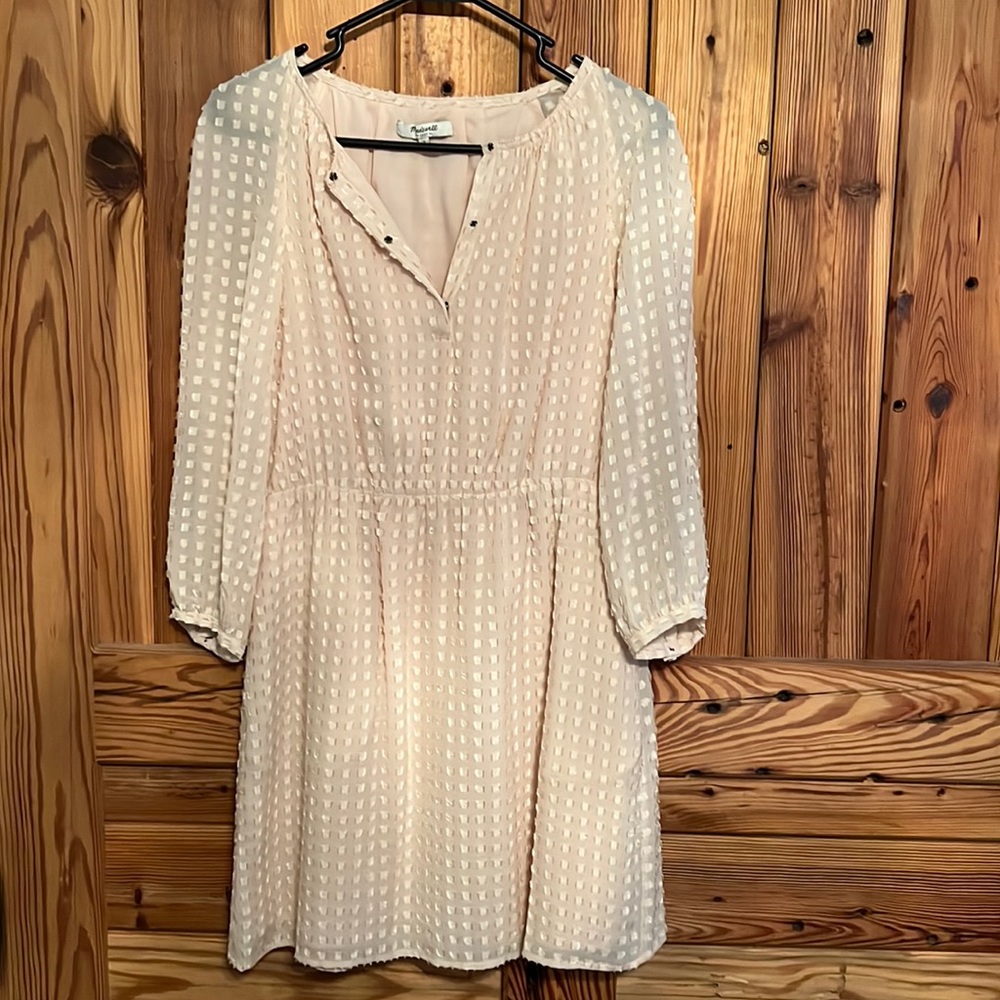 Madewell silk blush dress